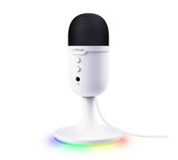 Trust GXT 236W Yami Micro Gamer à Condensateur, Microphone USB RGB pour Streaming Twitch Youtube Podcast Jeux PS5 PS4, Blanc