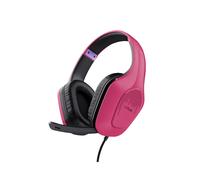 Trust GXT 415P Zirox Casque Gaming Filaire Rose - Transducteurs 50mm, Microphone Boom Pliable, Connecteur 3.5mm, 20-20000Hz, 253g