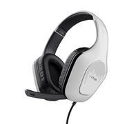 Trust Gaming GXT 415PS Zirox Casque Gaming Léger pour PlayStation 5 avec Transducteurs 50 mm, Audio Jack 3.5 mm, Câble de 1,2 m, Casque PS5 Gamer Filaire Over-Ear avec Micro - Blanc