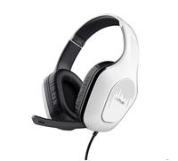Trust GXT 418W Rayne Casque Gaming Léger pour PC Xbox PS4 PS5 Switch Mobile, Transducteurs 50 mm, Jack 3.5 mm, Câble de 2 m, Blanc