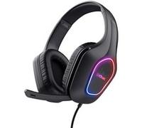 Trust Gaming GXT 419 Rayne Casque Gaming Léger pour PC/Console, Éclairage LED Alimenté par USB, Transducteurs 50mm, Jack 3.5mm, Casque Gamer Filaire Over-Ear avec Micro pour Ordinateur Portable
