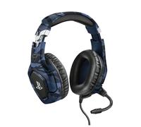 Trust Gaming Casque Gamer PS4 et PS5 avec Licence Officielle pour PlayStation GXT 488 Forze-B - avec Microphone Flexible Repliable, Coupure du Micro et Réglage du Volume sur Fil - Bleu