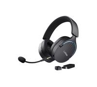 Trust Gaming GXT 491 Fayzo Casque Gaming sans Fil Bluetooth + 2.4 GHz, Son Surround 7.1, Batterie 22 Heures, Pilotes 50mm, Microphone Antibruit, Casque Gamer RGB Over-Ear PC PS5 PS4 Switch - Noir