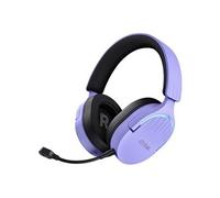 Trust Gaming GXT 491P Fayzo Casque Gaming sans Fil Bluetooth + 2.4 GHz, Son Surround 7.1, Batterie 22 Heures, Pilotes 50mm, Microphone Antibruit, Casque Gamer RGB Over-Ear PC PS5 PS4 Switch, Pourpre