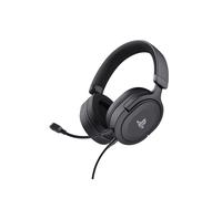 Trust GXT 498 Forta Casque Gaming Filaire Arceau Noir, Haut-parleurs 50mm, Circum-aural, Microphone Amovible, PlayStation 4/5, Câble 1.2m