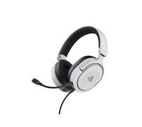 Trust GXT 498 Forta Casque Gaming Filaire Circum-Aural, HP 50mm, Micro Amovible Omnidirectionnel, PS5/PS4, Noir/Blanc, Câble 1.2m