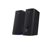 Trust GXT 612 CETIC Enceintes 2.0 Noir, 18W RMS, Bluetooth, RGB, Haut-parleurs 6cm, 20-20000Hz, Jack 3.5mm, Alimentation USB