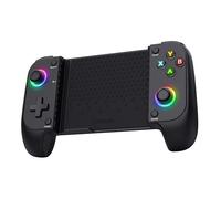 Trust GXT 735 Mylox Manette pour Telephone Portable Bluetooth pour Android/Iphone / PS5 / Xbox/Mobile, 12h d'Autonomie, Double Vibration, Ėclairage RGB, Manette Smartphone Sans Fil, Noir