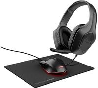Trust GXT 790 3-in-1 Set casque et souris de gaming USB optique noir éclairé