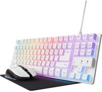 Trust GXT 794W clavier Souris incluse USB QWERTY Italien Blanc