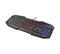Trust GXT 830-RW Avonn USB Portuguais Noir - Claviers (Standard, Avec fil, USB, Clavier à membrane, LED RGB, Noir)