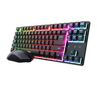 Trust GXT 832 Thado Pack clavier souris Gaming RF sans fil QWERTY Italien Noir