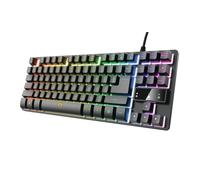 Trust Clavier pour Jeu 24067 Noir Noir/Argenté Espagnol QWERTY