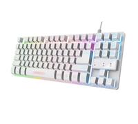 Trust GXT 833W THADO Clavier USB QWERTY US Anglais Blanc