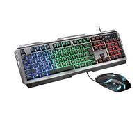 Trust GXT 845 Tural clavier USB QWERTY Italien Noir - Claviers (Avec fil, USB, Clavier à membrane, QWERTY, LED, Noir)