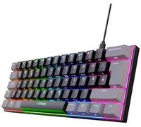 Trust GXT 867 Acira Clavier USB QWERTZ Allemand Noir, Gris
