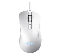 Trust GXT 924W YBAR+ - Souris - pour droitiers - optique - 6 boutons - filaire - USB - blanc