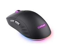Trust GXT 926 REDEX II - Souris - latence ultra-faible, éclairage RVB réglable - pour droitiers - laser - 6 boutons - sans fil - 2.4 GHz - récepteur
