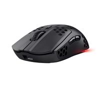 Trust Gaming GXT 929 Helox Souris Gaming sans Fil Ultralégère 75g, 80h de Batterie, Récepteur Micro-USB 2,4 GHz, DPI Réglable 800-4800, Souris Gamer Rechargeable LED PC Ordinateur - Noir
