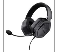 Trust GXT492 Carus Casque Gaming Filaire Arceau Noir Supra-Aural 50mm 20-20000Hz 105dB Micro Amovible Multiplateforme Câble 1.2m + Extension 1m