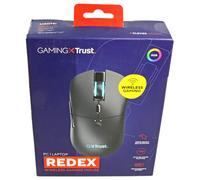 Trust Gaming GXT 980 Redex Souris sans Fil Gaming Rechargeable, 200-10.000 DPI, Faible Latence, Souris RGB, 6 Boutons Programmables, Récepteur USB, Souris Gaming pour PC, Ordinateur, Windows - Noir