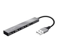 Trust Halyx Hub USB 4 Ports Ultra Compact, Plug & Play, Connexion Rapide pour PC/Mac