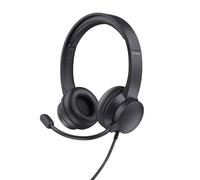 Trust Micro-casque HS-201 sur-oreille filaire USB-A noir