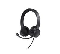 Trust HS-260 Casque Binaural USB Type-A Noir, Microphone Boom Anti-Bruit, Câble 1.8m, Windows/macOS/ChromeOS, Usage Bureau/Centre d'Appels