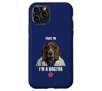 Trust I'm A Dogtor Funny Basset Hound Vet Chirurgien Coque pour iPhone 11 Pro