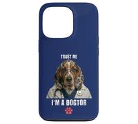 Trust I'm A Dogtor Funny Basset Hound Vet Chirurgien Coque pour iPhone 13 Pro