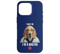 Trust I'm A Dogtor Funny Basset Hound Vet Chirurgien Coque pour iPhone 16 Pro