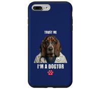 Trust I'm A Dogtor Funny Basset Hound Vet Chirurgien Coque pour iPhone 7 Plus/8 Plus