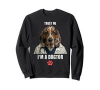 Trust I'm A Dogtor Funny Basset Hound Vet Chirurgien Sweatshirt
