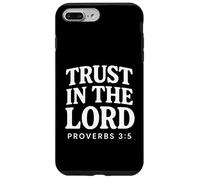 Trust In The Lord Bible Verse Proverbes 3:5 Christian Coque pour iPhone 7 Plus/8 Plus