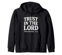 Trust In The Lord Bible Verse Proverbes 3:5 Christian Sweat à Capuche