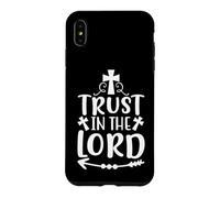 Trust in The Lord Croix chrétienne Lettrée à la Main Faith Coque pour iPhone XS Max