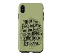 Trust in The Lord Forever | Ésaïe 26:4 Empowering Bible Coque pour iPhone XS Max