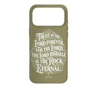 Trust in The Lord Forever | Isaiah 26:4 Typographie biblique Coque pour iPhone 17 Pro Max