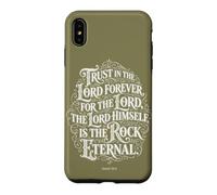 Trust in The Lord Forever | Isaiah 26:4 Typographie biblique Coque pour iPhone XS Max