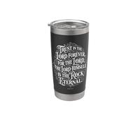 Trust in the Lord Forever | Isaiah 26:4 Typographie biblique Gobelet isotherme en acier inoxydable double paroi
