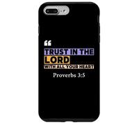 Trust in the Lord - Proverbes 3:5 Design rétro avec verset biblique Coque pour iPhone 7 Plus/8 Plus