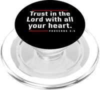 Trust in The Lord - Proverbes 3:5 Verse biblique Citation chrétienne PopSockets PopGrip pour MagSafe