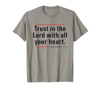 Trust in The Lord - Proverbes du Verset de la Bible 3:5 Citation chrétienne T-Shirt
