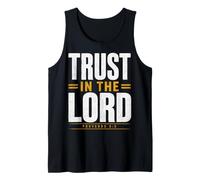 Trust in The Lord Proverbs 3:5 Verse biblique chrétienne Débardeur