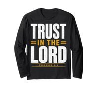 Trust in The Lord Proverbs 3:5 Verse biblique chrétienne Manche Longue