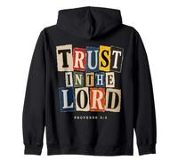 Trust in The Lord Proverbs 3:5 Verse biblique chrétienne Sweat à Capuche