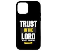 Trust in The Lord Proverbs 3:5 Verse biblique Foi chrétienne Coque pour iPhone 12 Mini