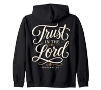 Trust in The Lord Proverbs 3:5 Verse biblique Sweat à Capuche