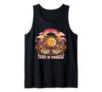 Trust in Yourself Sun Moon Graphique Hippie rétro années 70 Débardeur