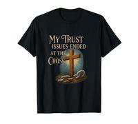 Trust Issues Ended at The Cross Art Vintage Cross T-Shirt